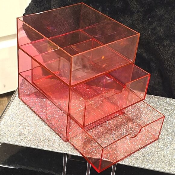 At Home Neon Pink 2-Drawer Storage Organizer - Picture 6 of 11